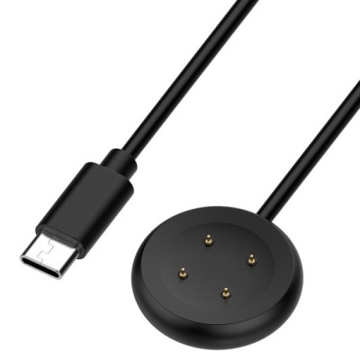 Incarcator pentru Google Pixel Watch3 (41mm, 45mm) / 2 / Fitbit Ace LTE, Type-C - Techsuit (THC5) - Black foto