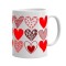 Cana alba personalizata Colectia Valentine&#039;s Day, Red Hearts Model 3, INOVATIX&reg;. 330ml
