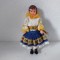 Papusa vintage slovaca / Cehoslovacia, Lidova Tvorba, anii 80, 11cm