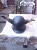 Casca veche Germana ww2 Transformata in casca de Motociclist