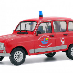 Macheta auto Renault 4L Pompieri, 1:18 Solido