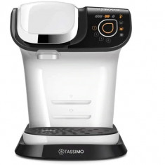 Espressor Bosch Tassimo MY WAY TAS6504, 1500W, 1.3 L, T-Disc, Tehnologie INTELLIBREW, 4 setari de memorie, capsule, Alb/Negru