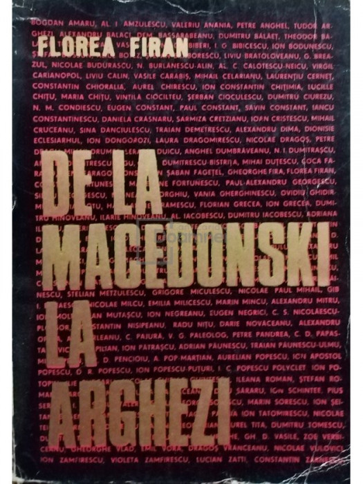 Florea Firan - De la Macedonski la Arghezi (editia 1975)