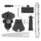 Set accesorii, Tebnaild, Pentru masina de gaurit, 4inch, Negru/Argintiu