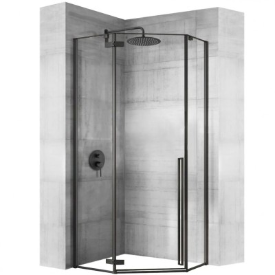 Cabina de dus DIAMOND BLACK MAT 90x90 foto