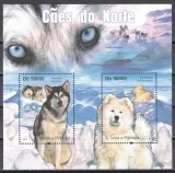 Sao Tome si Principe 2011 - C&acirc;inii nordici, Colita, Cota 10 EURO, MNH