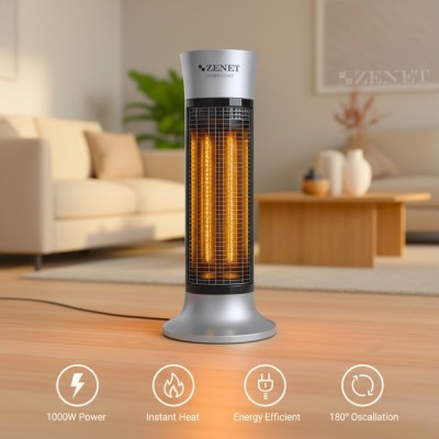 Radiator cu infraroșu ZENET ZET-516, argintiu, 1000W | Radiator cu infrarosu pentru terase foto