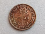 C50 - Moneda foarte veche - Africa de Vest Britanica - 1 shilling - 1940