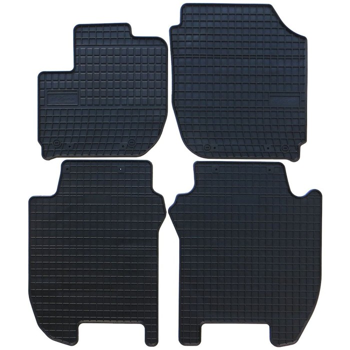 Set covorase auto din cauciuc Honda Jazz 2013-2020, presuri BestAutoVest, negre, 4 buc.