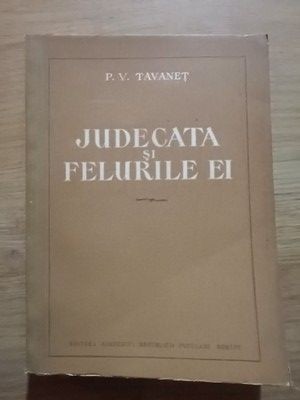 Judecata si felurile ei- P. V. Tavanet foto