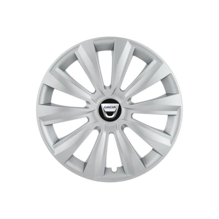 Set 4 capace roti 15 inchi (R15) Delta Gri, Compatibile Cu Dacia