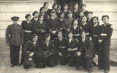 P1488 Poză elevi și ofițeri Liceul Militar Regele Ferdinand I Chișinău foto