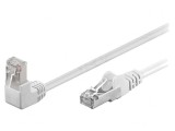 Patch cord F/UTP 5e alb 0.25m ecranat, Goobay