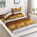 Cumpara ieftin Husa de Pat Craciun + 2 Fete de Perna din Finet - JO612