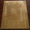 Fujeira 1971 Charles de Gaulle GOLD FOIL perf. MNH S.641