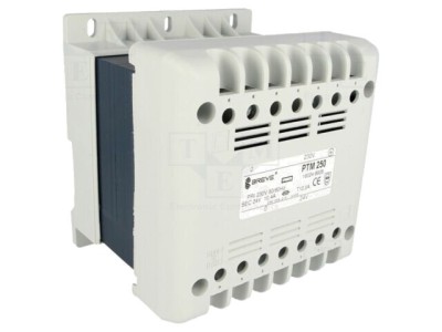 Transformator 250VA 230VAC 24V pentru şină DIN BREVE TUFVASSONS foto