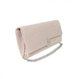 Cumpara ieftin Geanta plic de seara, pentru ocazii si petreceri, Bej sidef, 26 x 12 cm, Magrot 25008