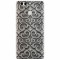 Husa silicon pentru Huawei P9 Plus, Baroque Silver Pattern