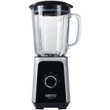 Blender Camry CR 4077, 1000 W, 22.000 rpm, bol sticla 1.5L, 4 lame, functie smoothie, zdrobire gheata, Inox / negru
