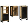 VidaXL Set de mobilier pentru baie 3 pcs Maro Lemn de mango solid 3305704