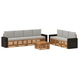 vidaXL Seturi de canapele cu pernă 8 pcs Lemn Solid de Acacia 3384122