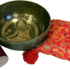 Bol Tibetan Auriu din Alamă - Tara
