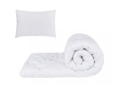 Set alb, pilota 150x200cm 250gsm + 1 perna alba matlasata 50x70cm Relax KipRoom
