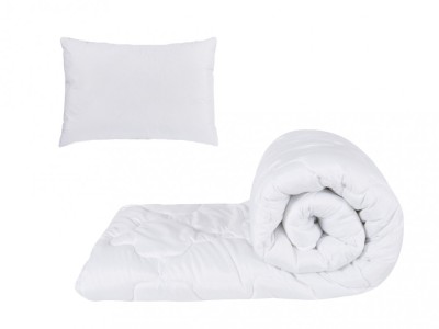 Set alb, pilota 150x200cm 250gsm + 1 perna alba matlasata 50x70cm Relax KipRoom foto