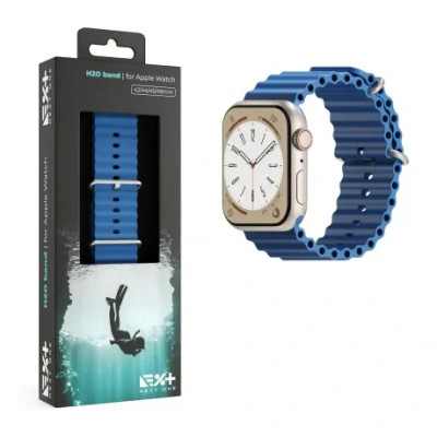 Curea Ceas H2O Next One pentru Apple Watch 42/44/45/49 mm AW-4549-H2O-BLU Albastru foto