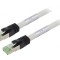 Patch cord S/FTP Cat 8 250mm LSZH gri 24AWG Fire: 8