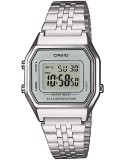 Cumpara ieftin Ceas Dama Casio Vintage ICONIC LA680WEA-7E Digital Inox, Rezistent la Apa