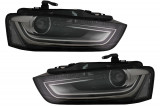 Faruri LED DRL compatibil cu Audi A4 B8.5 Facelift (2012-2015) Negru