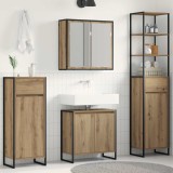 vidaXL Set de mobilier pentru baie Stejar Artizanal Lemn compozit 3403057