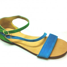 Sandale dama din piele Green and Blue Velvet Anna