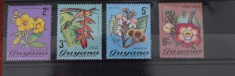 TS24/01 Timbre Serie Guyana - Nestampilat Flori