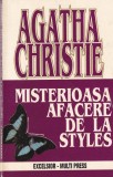 Agatha Christie - Misterioasa afacere de la Styles - Hercule Poirot, Politist, Editura Excelsior, 1994, Romana, Buna, 13 x 20 cm