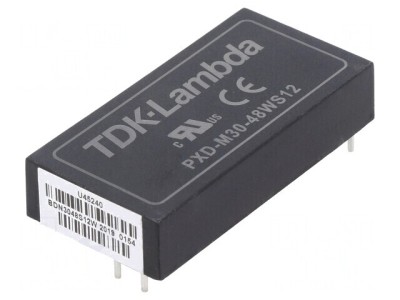 Convertor DC/DC 30W 18-75V la 12V 2.5A THT foto