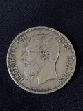 Belgia 1872 - 5 franci - monedă de argint #2, Europa