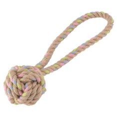 Jucarie pentru caini Beco Hemp Ball cu bucla, L foto