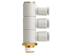 Racord push-in unghi 90&deg; filet 1&divide;10bar -5&divide;60&deg;C KQ2VT06-01AS