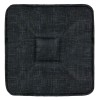 Perna Scaun Universală Negru 39x39 cm, Bumbac &amp; Poliester, Umplutură Spumă, Fixare cu Șireturi