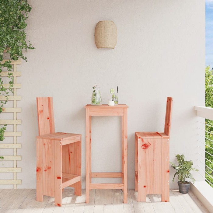 vidaXL Scaune de bar, 2 buc., 40x42x120 cm, lemn masiv Douglas 825357