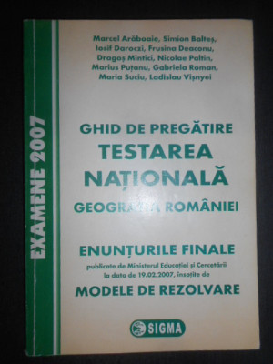 Marcel Araboaei - Ghid de pregatire. Testarea nationala. Geografia Romaniei foto