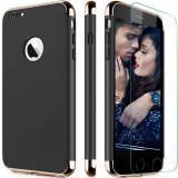 Husa telefon Iphone 8 ofera protectie 3in1 Ultrasubtire + Folie Sticla Luxury 360 Black