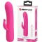 Vibrator Pretty Love Tim, 12 Moduri Vibratii, Silicon, USB, Roz, 15 cm