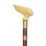 Baston lemn mahon cu maner cap de femeie WS-130