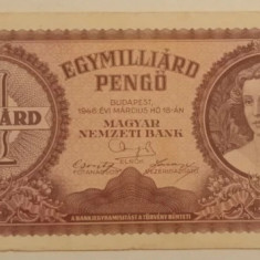 Bancnota Ungaria - 1000000000 Pengo 1946