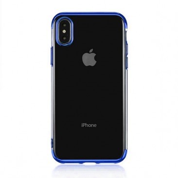 HUSA SILICON ELECTRO APPLE IPHONE XS MAX BLUE foto