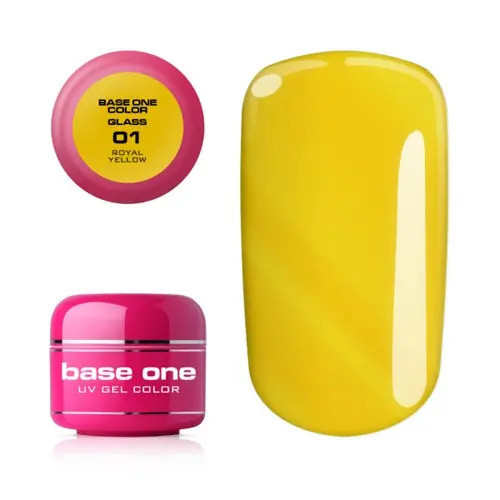 Gel UV Silcare Base One Color - Royal Yellow 01, 5g