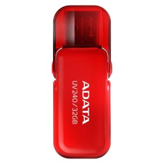 MEMORIE USB 2.0 ADATA 64GB, carcasa plastic, rosu, &quot;AUV240-64G-RRD&quot; (timbru verde 0.03 lei)